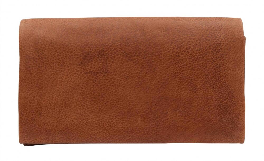 NEW LATICO women's eloise handcrafted leather wallet in cognac